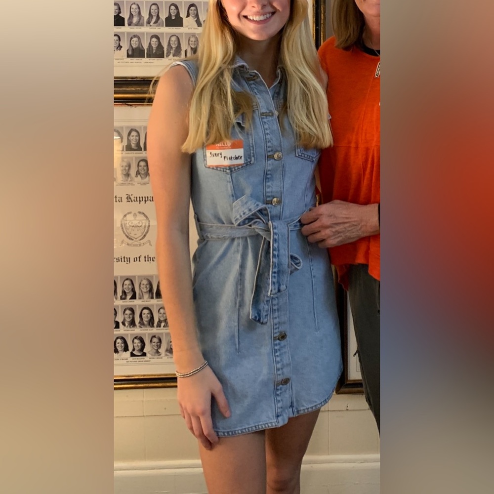 Zara denim dress XS